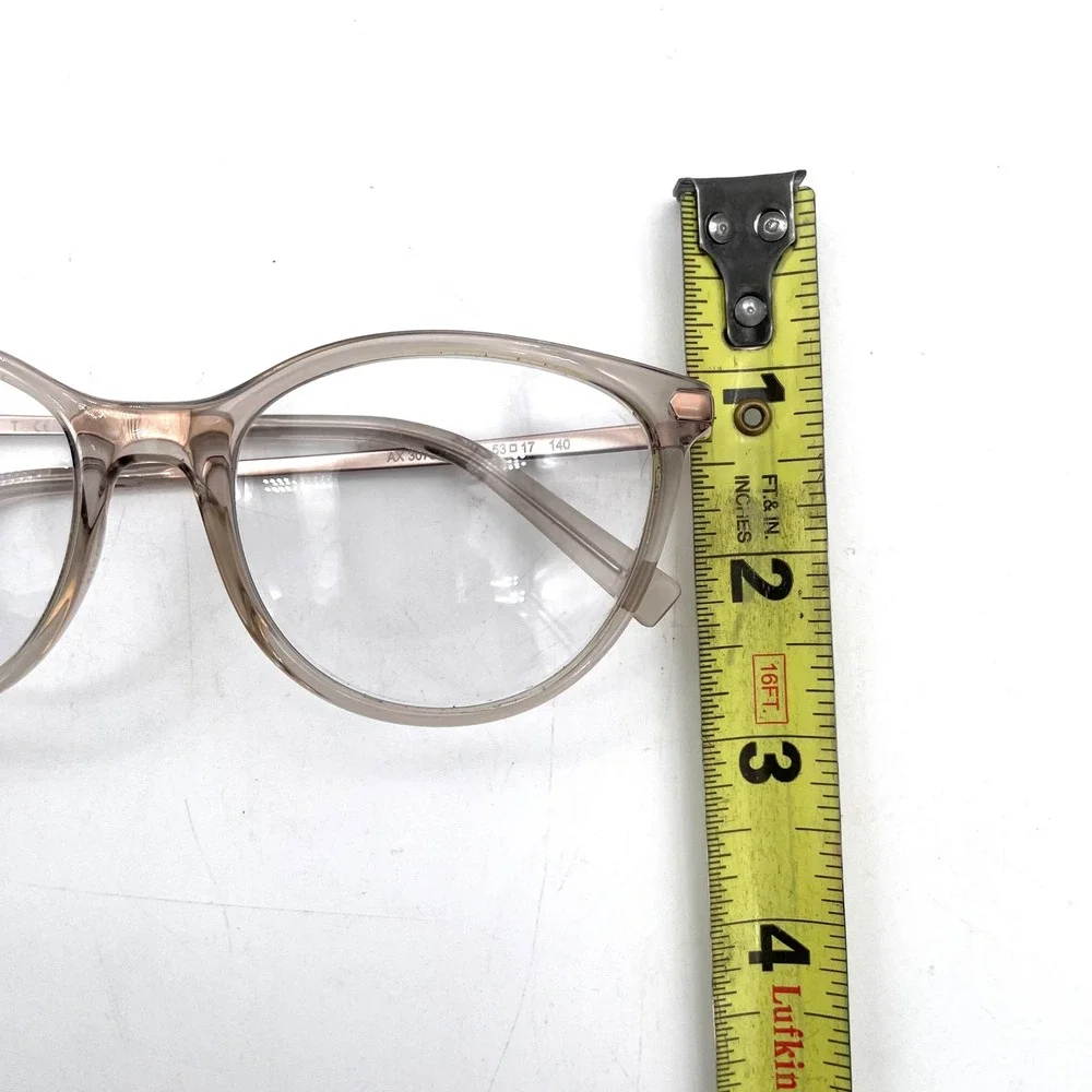 Armani Exchange AX 3078 8240 Women 53mm Taupe Rose Gold Eyeglasses Excellent